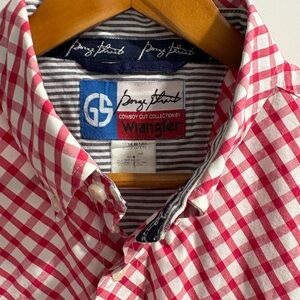 Wrangler Red Checkered Men's Shirt